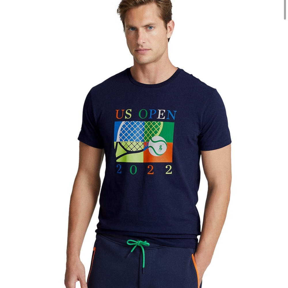 Men's US Open Custom Slim Fit Jersey T-Shirt Polo